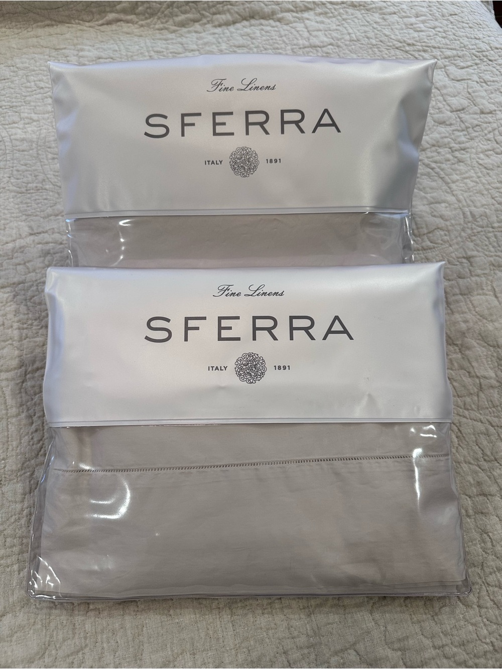 SFERRA GIOTTO QUEEN SHEET SET in BONE.